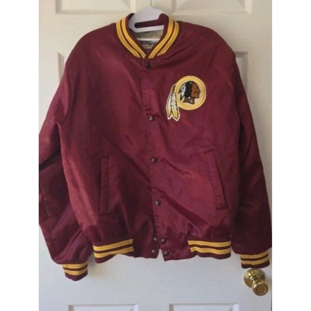 Vintage Chalk Line NFL Washington Redskins Football Bomber Jacket Mens M